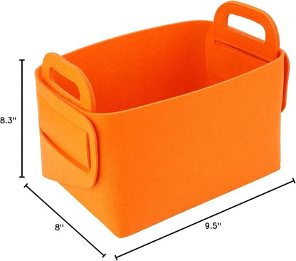 Minoisome Storage Basket Felt Storage Bin Collapsible& Convenient Box Organizer - Image 8