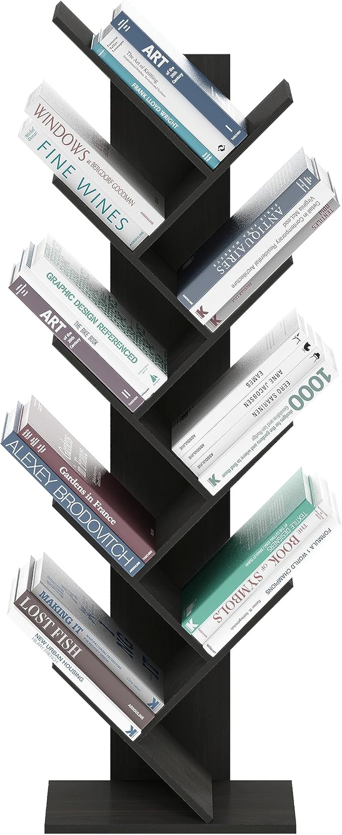 Furinno Bookshelf 9-Tier Floor Standing Tree Bookcase - Image 5