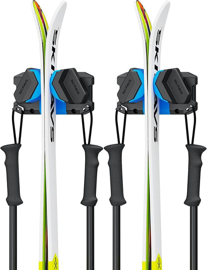 Ski & Snowboard Wall Rack, Ski Wall Mount & Ski Rack Wall Mount by SkifavsSkiWallMount