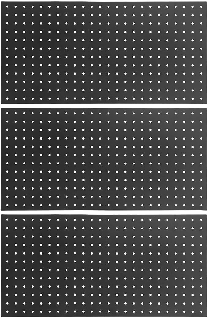 Keenso Metal Pegboard Wall Organizer, Heavy Duty Steel Pegboard, 4 Pack Panels - Image 3