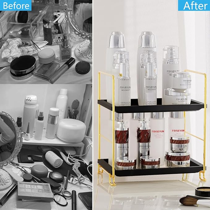 FSyueyun 2-Tier Bathroom Countertop Organizer, Tool-Less Installation Premium - Image 4