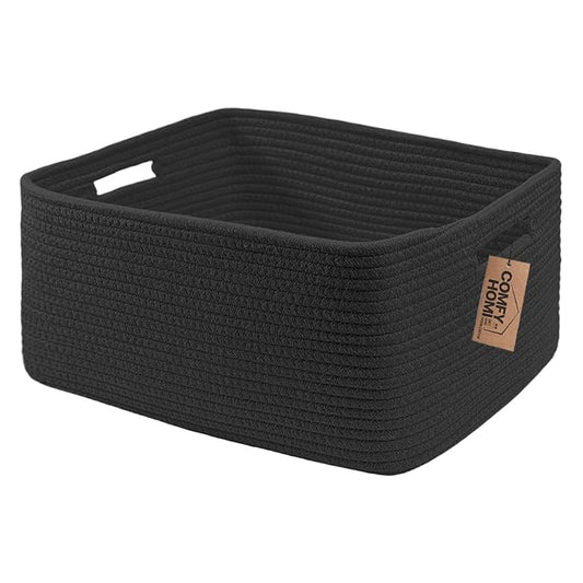 COMFY-HOMI Cotton Rope Woven Basket by COMFY-HOMI
