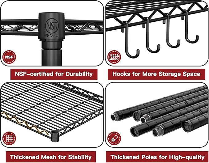 PrimeZone Wire Shelving Unit - Image 5
