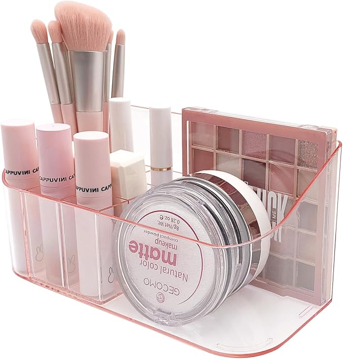 SUNFICON Makeup Holder Tray Organizer Cosmetic Display Case Tabletop Desktop - Image 9