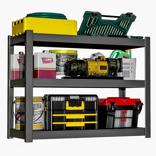 BESFUR 36" H Garage Shelving, 1500LBS 5-Tier Heavy Duty Storage Shelves and by BESFUR