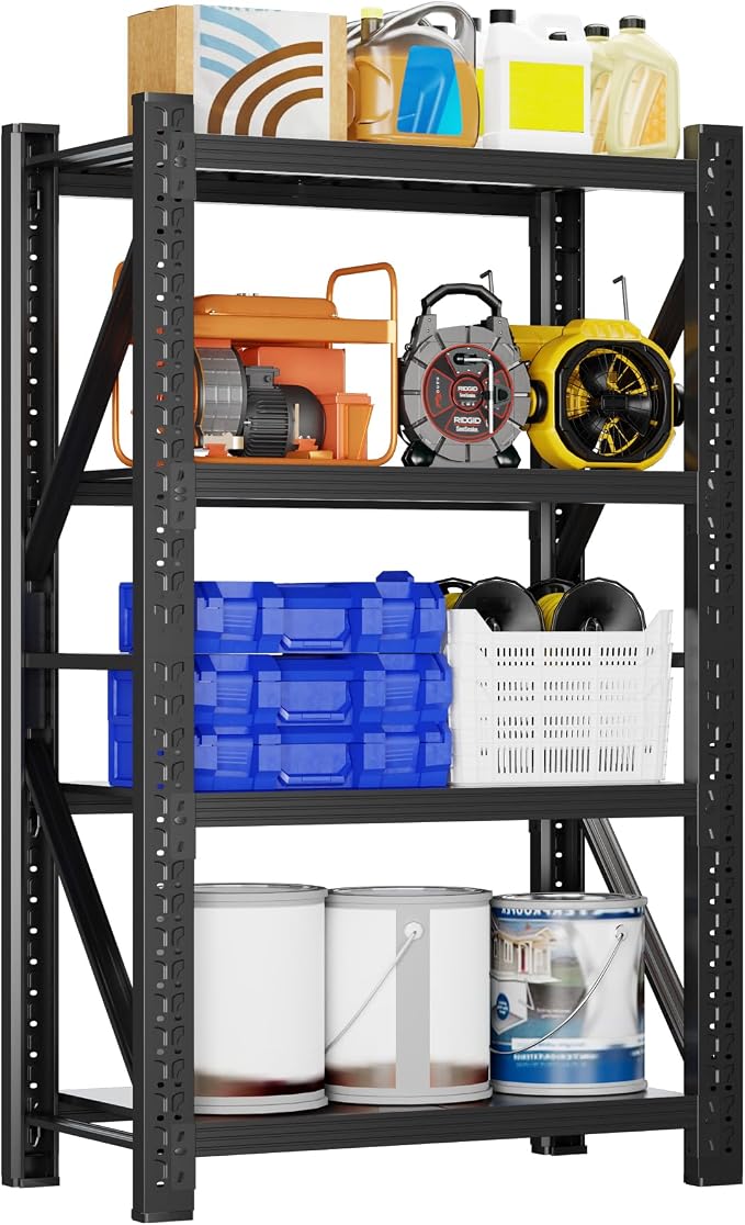 3000LBS Garage Shelving 42" W Garage Shelving Heavy Duty 4-Tier Metal Storage by Unknown