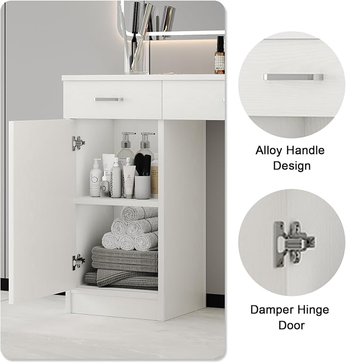4ever2buy Salon Stations for Hair Stylist, Wall Mount Barber Station - Image 4
