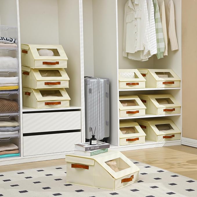 Closet Organizers and Storage, Stackable Closet Drawers, Fabric Storage Bins - Image 2