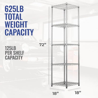 SafeRacks - NSF Certified Storage Shelves, Heavy Duty Steel Wire Unit - Image 2