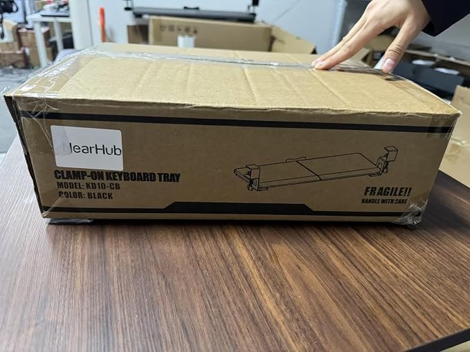 NearHub Large Keyboard Tray Under Desk Slide Out - Image 9