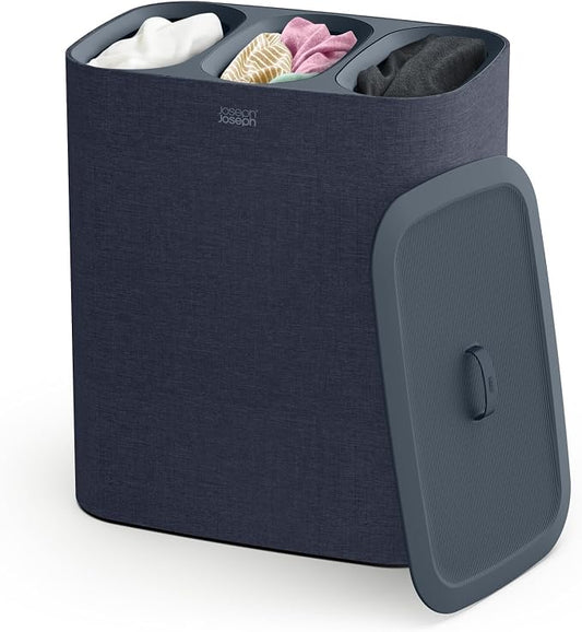 Joseph Joseph Tota Trio 90 liter/23.8 gallon Laundry Hamper Separation Basket by JosephJoseph