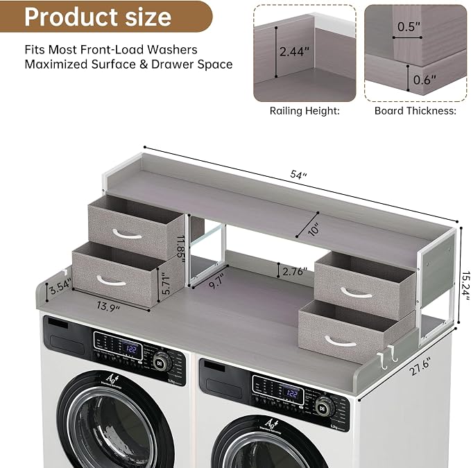 4 Drawers Washer Dryer Countertop - Image 2