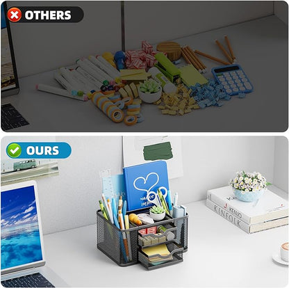 Marbrasse Mesh Desk Organizer, Pen Organizer - Image 7