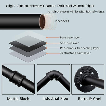 Industrial Pipe Clothes Rack - Image 6