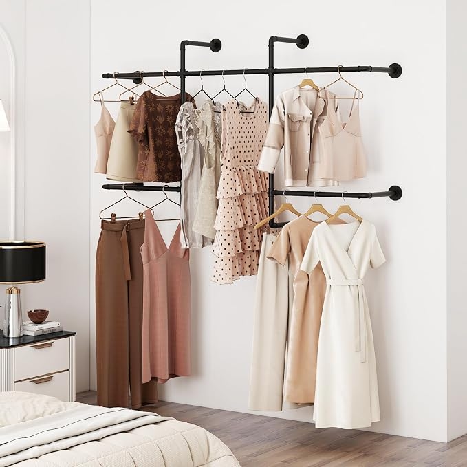 Industrial Pipe Clothing Racks - Image 9