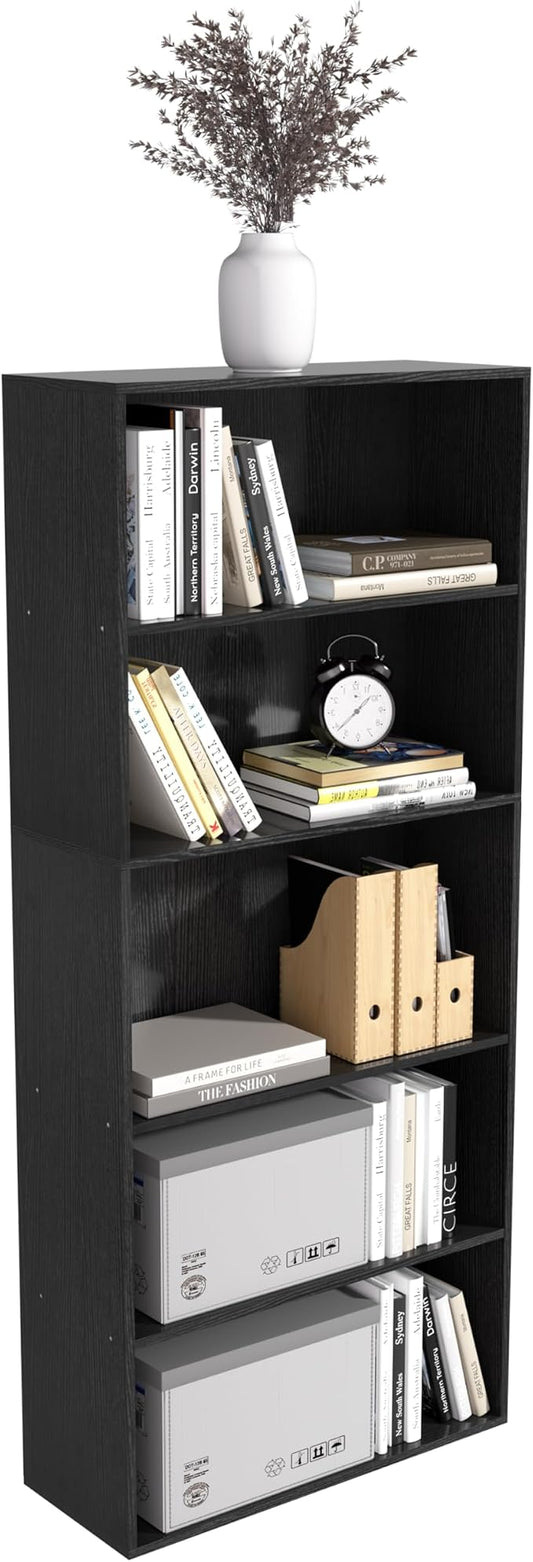 5 Tier book shelf, 5 Cube Storage Organizer, 5 Tier Cube Low Bookcase by NewBeth