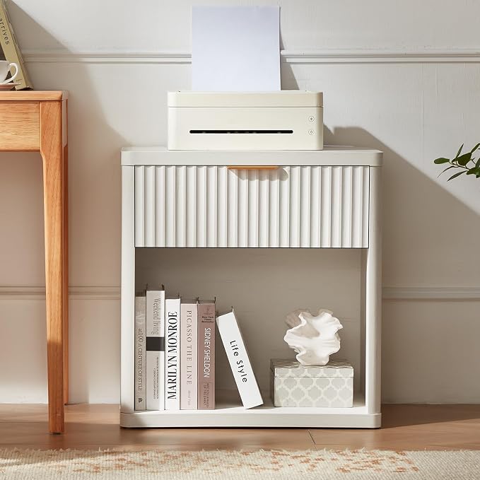 LEYAOYAO Fluted Farmhouse Nightstand Set of 2 - Image 8