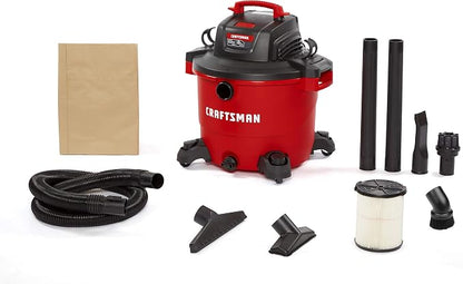 CRAFTSMAN CMXEVBE17595 16 Gallon 6.5 Peak HP Wet/Dry Vac, Heavy-Duty Shop Vacuum by Unknown