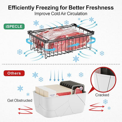 iSPECLE Large Chest Freezer Organizer Bins - Image 9