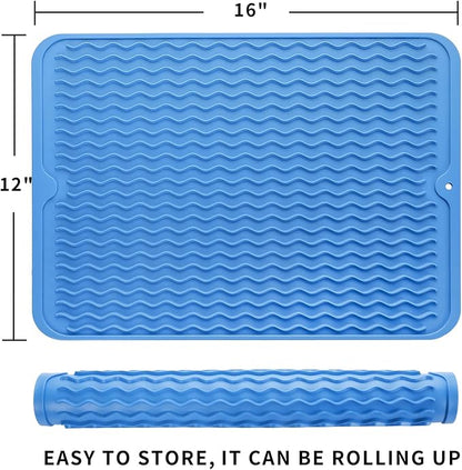 Silicone Dish Drying Mat for Multiple Usage, Easy clean, Eco-friendly, - Image 2