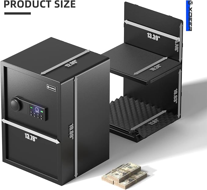 XDeer Biometric Safe Box, Quick-Access Security Safe Box - Image 6