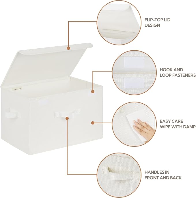 GRANNY SAYS Storage Bins with Lids, Fabric Storage Boxes, Closet Organizers and - Image 3