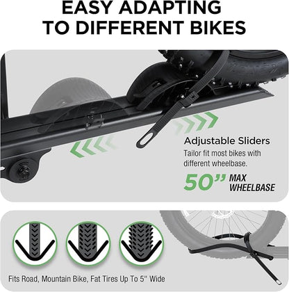 100LBS. Capacity Aluminum 1-Ebike Rack - Image 5