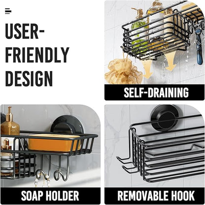 LEVERLOC Shower Caddy Suction Cup, Suction Caddy - Image 4