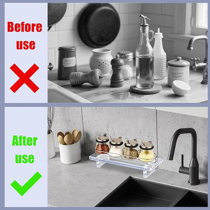 2 Pack Bathroom Tray Countertop Acrylic Vanity Trays Elegant Perfume Trays - Image 5