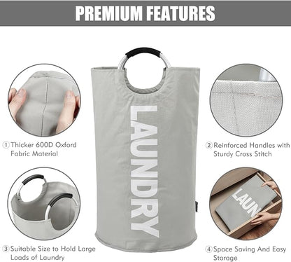 DOKEHOM 125L X-Large Collapsible Washing Laundry Basket Bag - Image 7