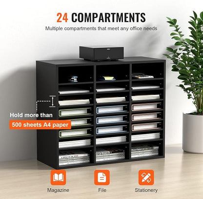 VEVOR Literature Organizers, 24 Compartments Office Mailbox - Image 4