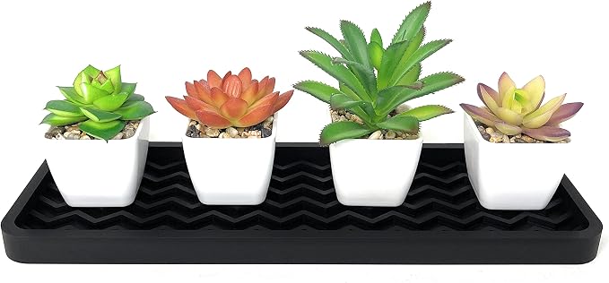 Happitasa Silicone Kitchen Sink Organizer Tray, Sponge Holder and Countertop - Image 5