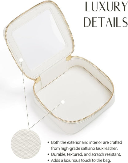 Popvibe Clear Makeup Bag Travel Cosmetic Case Transparent Toiletry Bag - Image 8
