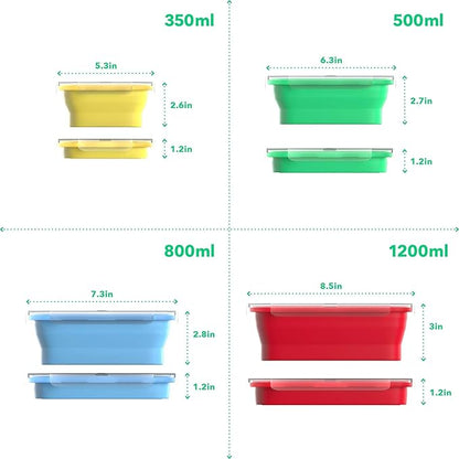 Vremi Silicone Food Storage Containers - Image 2