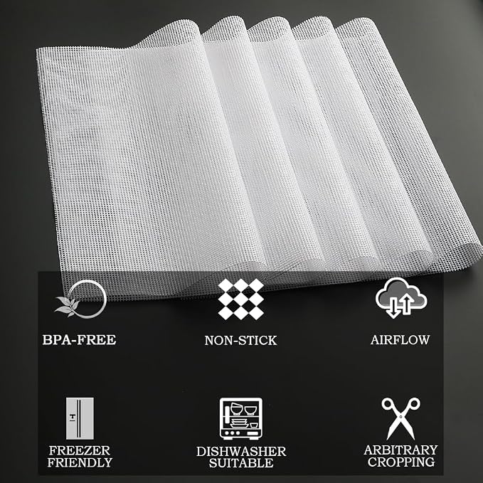Non-Stick Silicone Dehydrator Liners: 12.5x9.8 inch Fit Cercker/DBC-07A/DBC-14A - Image 6