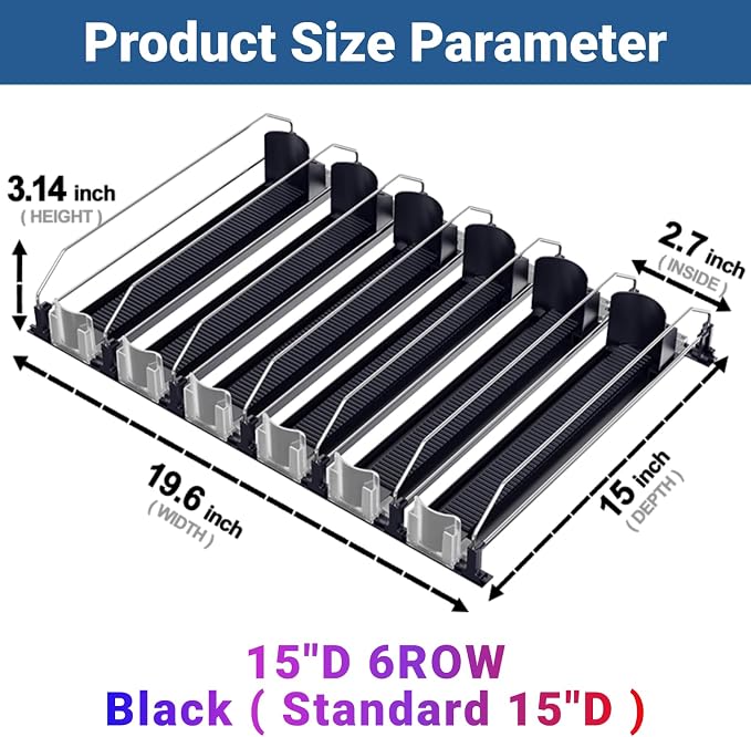 Drink Organizer for Fridge, 12oz 16oz 20oz - Image 2