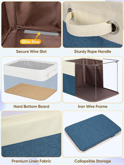 BALEINE 4 Pack Fabric Storage Bins - Image 6