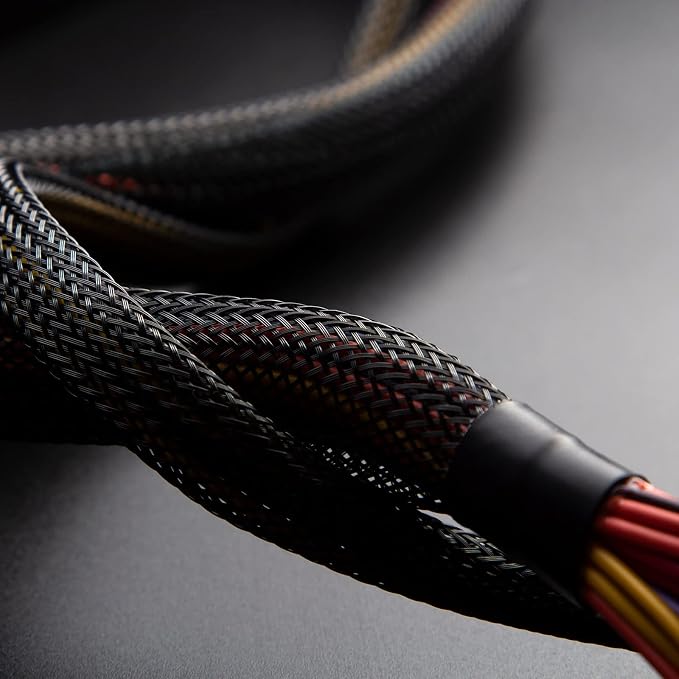 Xuniea 96ft Wire Loom Braided Cable Sleeve Covers Cord Management - Image 7