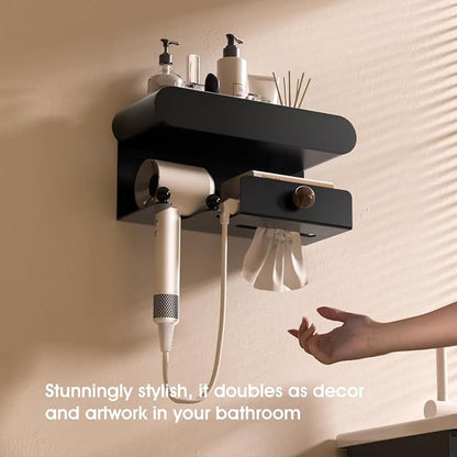 Universal Hair Dryer Holder, Hair Tool Organizer - Image 3