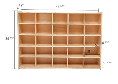 Contender Birch 25 Cubby Tray Cabinet - Image 2