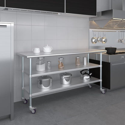 AmGood Stainless Steel Work Table - Image 7