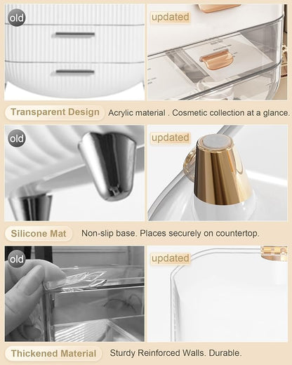 Makeup Organizer Countertop, Skincare Holder Bathroom Counter Organizer - Image 4