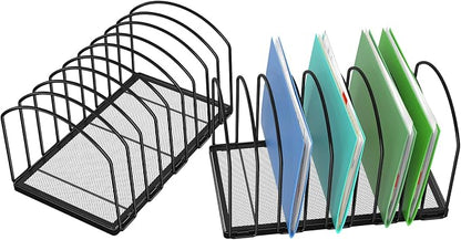 Simple Trending 2 Pack 9 Section Metal File Sorter Organizer by SimpleTrending