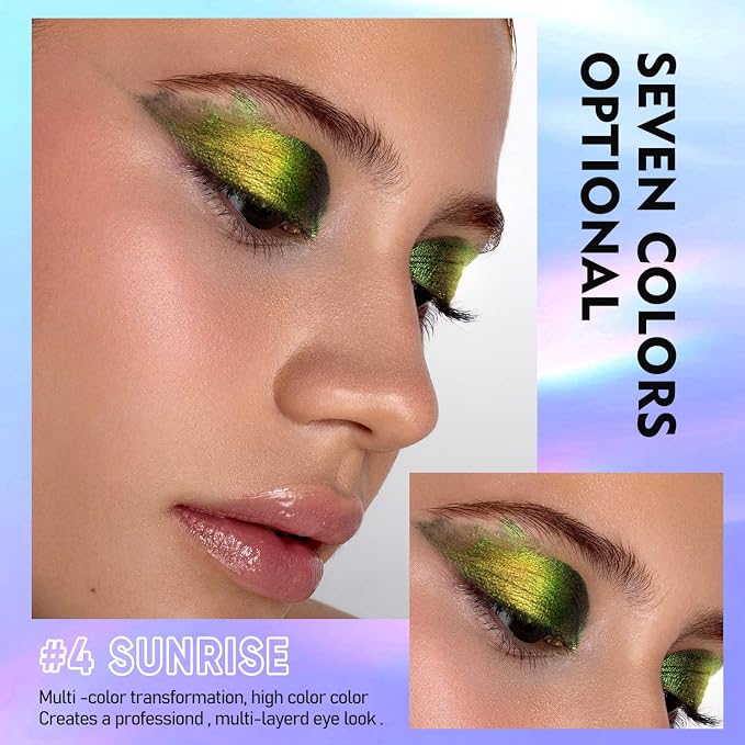MAKI YIKA Liquid Eyeshadow Chameleon Metallic Eyeshadow Color Shifting Highly - Image 3