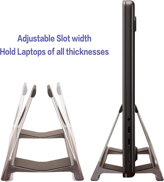 Vertical Laptop Stand, Space Saving Holder - Image 4