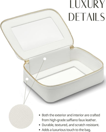 Popvibe Clear Makeup Bag Travel Cosmetic Case Transparent Toiletry Bag - Image 4
