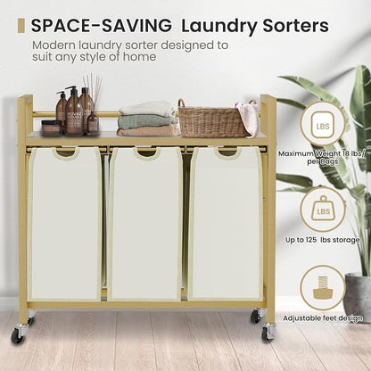 Laundry Hamper, Laundry Basket, Laundry Sorter - Image 7