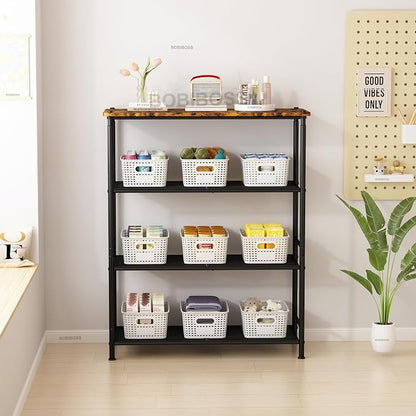 White Plastic Storage Baskets - Image 4