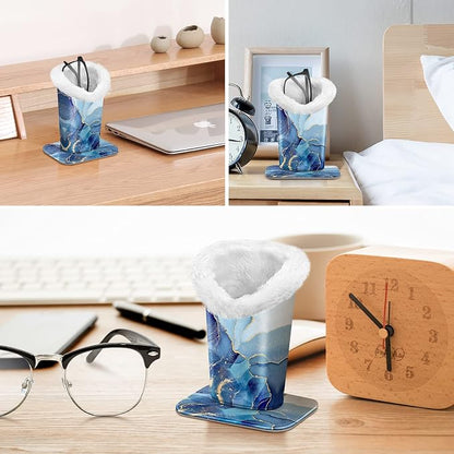 Fintie Plush Lined Eyeglasses Holder, Glasses Stand Case, Anti-scratch Glasses - Image 6
