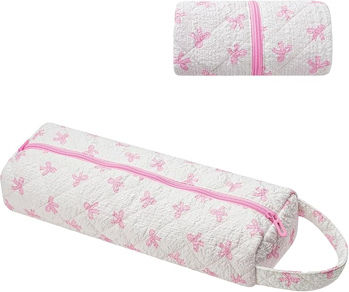 Quilted Hair Tools Travel Bag，Hair Styling Accessories Storage Case by RSRSLEII